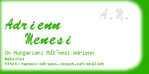 adrienn menesi business card